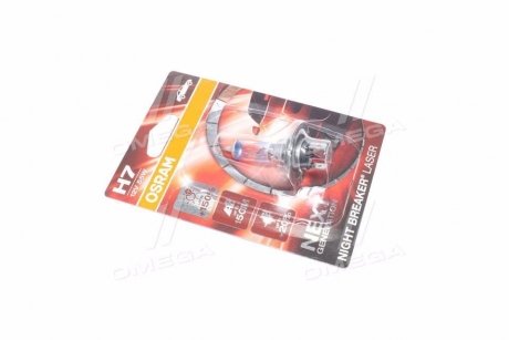 Лампа H7 12V 55W PX26D FS NIGHT BREAKER LASER NG OSRAM 64210NL-01b (фото 1)