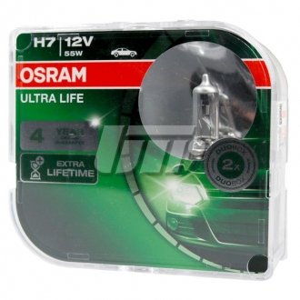 Комплект ламп H7 12V 55W Ultra Life OSRAM 64210ULT-HCB