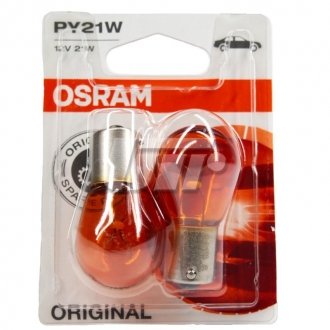 Комплект ламп PY21W 12V 21W OSRAM 7507-02B