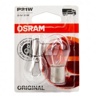 ЛАМПА P21W 24V 21W BA15s BLI STANDARD OSRAM 7511-02b