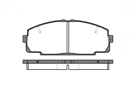 Колодки тормозные дисковые REMSA 0421.20