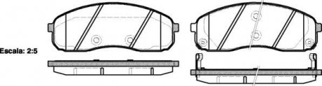 Колодки тормозные дисковые REMSA 1244.02