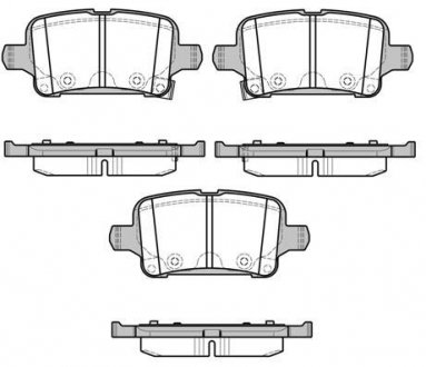 Колодки тормозные дисковые REMSA 1628.02