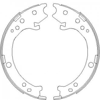 Колодки гальмівні барабанні REMSA 4690.00