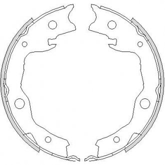 Тормозные колодки барабанные REMSA 4752.00