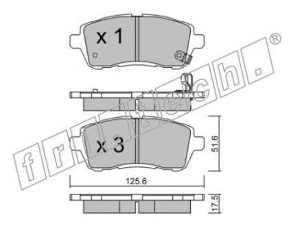 Тормозные колодки дисковые ROADHOUSE 21281.10