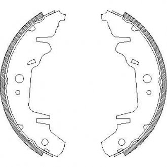 Гальмівні колодки барабанні ROADHOUSE 4020.00
