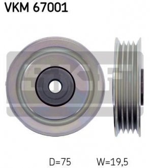 Ролик паразитний DAIHATSU Be-Go/Sirion/Terios "1,3L "00>> SKF VKM 67001