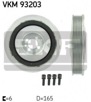 Шків коленвалу ALFA ROMEO/FIAT/LANCIA/OPEL/SAAB 156/159/Doblo/Astra/Vectra/9-3/9-5 "1,6/2,0L "96>> SKF VKM93203