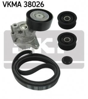 Комплект ремня поликлинового SKF VKMA 38026