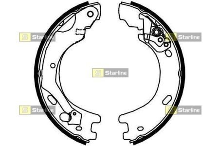 Гальмівні колодки барабанні STARLINE BC 01030