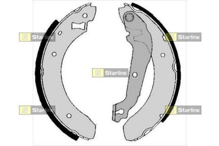 Тормозные колодки барабанные STARLINE BC 01380B (фото 1)