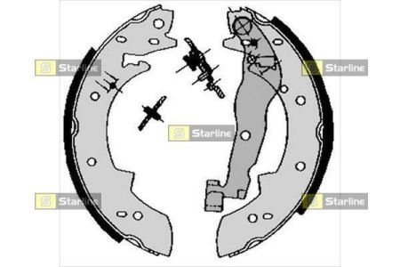 Гальмівні колодки барабанні STARLINE BC 03330