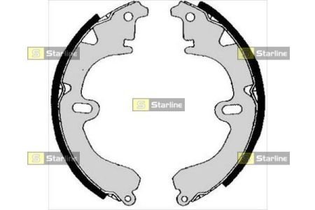 Тормозные колодки барабанные STARLINE BC 04530