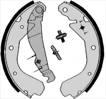 Тормозные колодки барабанные STARLINE BC 04640