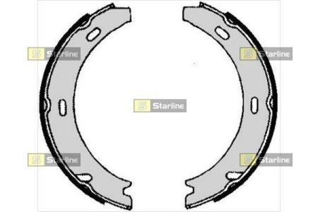 Гальмівні колодки барабанні STARLINE BC 04730 (фото 1)