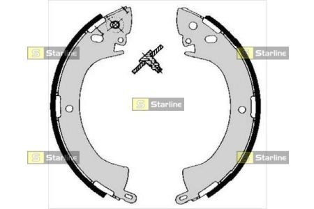 Тормозные колодки барабанные STARLINE BC 05240