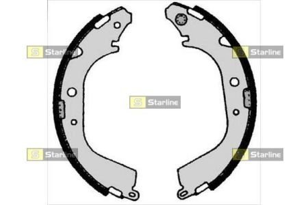 Тормозные колодки барабанные STARLINE BC 05280