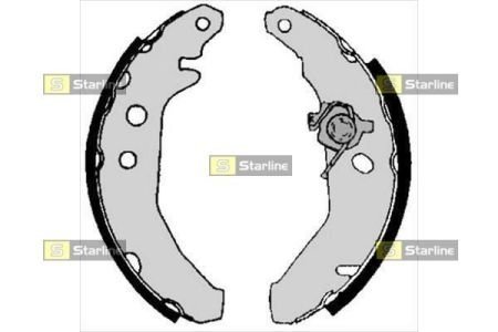 Тормозные колодки барабанные STARLINE BC 05740