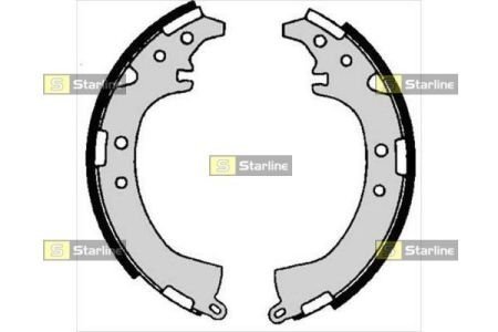 Гальмівні колодки барабанні STARLINE BC 06680