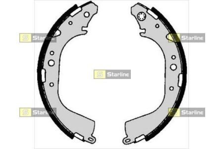 Гальмівні колодки барабанні STARLINE BC 06710