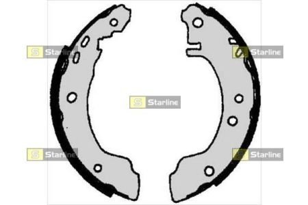 Тормозные колодки барабанные STARLINE BC 06780