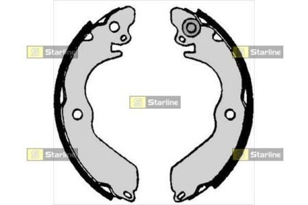 Тормозные колодки барабанные STARLINE BC 07020