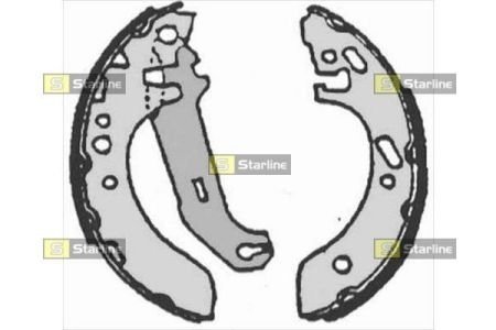 Тормозные колодки барабанные STARLINE BC 07155