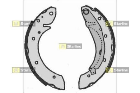 Гальмівні колодки барабанні STARLINE BC 07165 (фото 1)