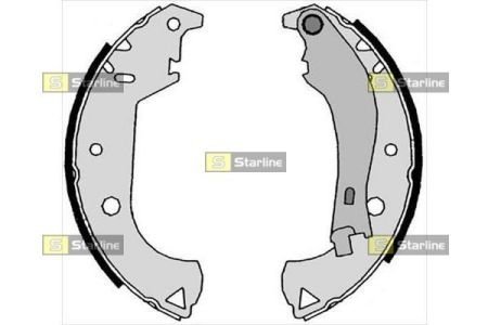 Тормозные колодки барабанные STARLINE BC 07810