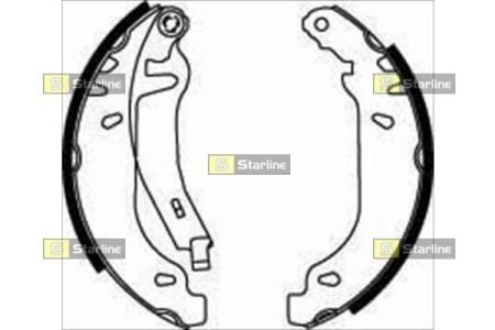 Тормозные колодки барабанные STARLINE BC 07820