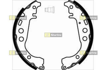 Тормозные колодки барабанные STARLINE BC 07860