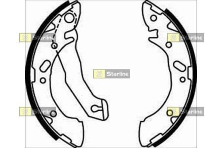 Тормозные колодки барабанные STARLINE BC 07870