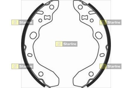 Гальмівні колодки барабанні STARLINE BC 07910