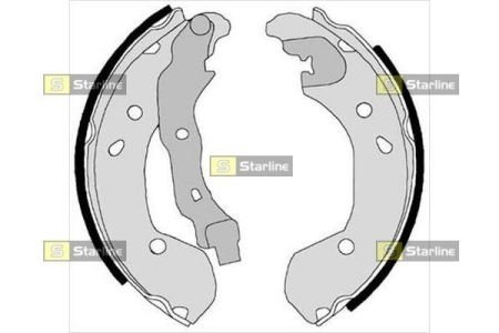 Тормозные колодки барабанные STARLINE BC 08180