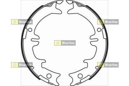 Тормозные колодки барабанные STARLINE BC 08340