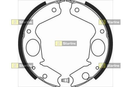 Тормозные колодки барабанные STARLINE BC 08350