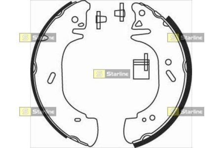 Гальмівні колодки барабанні STARLINE BC 08440