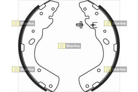 Гальмівні колодки барабанні STARLINE BC 08450