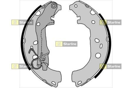 Тормозные колодки барабанные STARLINE BC 08590