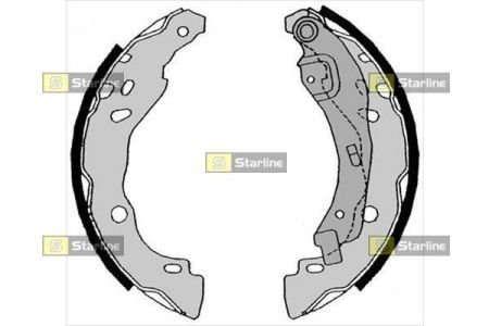 Тормозные колодки барабанные STARLINE BC 08630