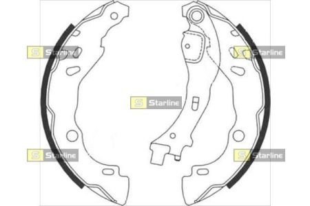 Тормозные колодки барабанные STARLINE BC 08700