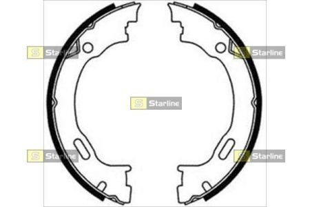 Гальмівні колодки барабанні STARLINE BC 08720