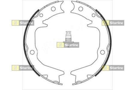 Тормозные колодки барабанные STARLINE BC 08920