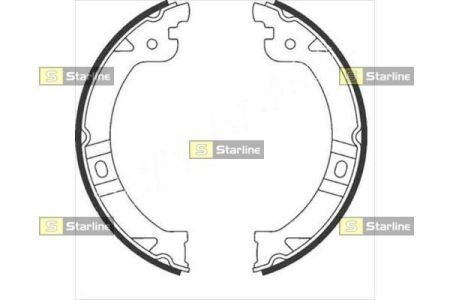 Гальмівні колодки барабанні STARLINE BC 08950