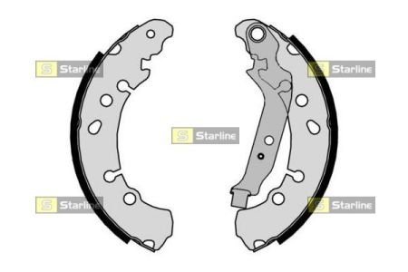 Тормозные колодки барабанные STARLINE BC 09320