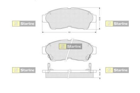 Тормозные колодки дисковые STARLINE BD S094