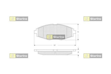 Тормозные колодки дисковые STARLINE BD S134