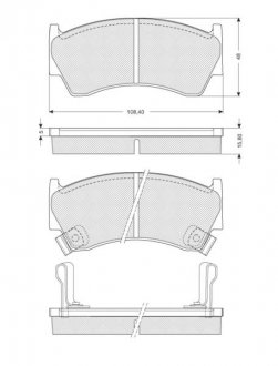 Гальмівні колодки дискові STARLINE BD S139