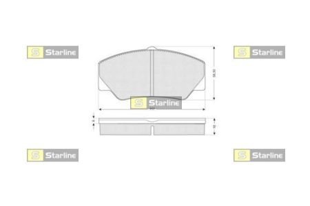 Гальмівні колодки дискові STARLINE BD S154